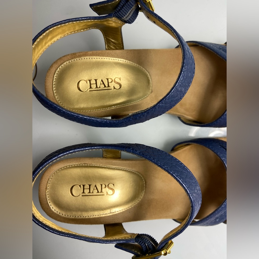 Chaps Navy Wedge - Picture 6 of 10
